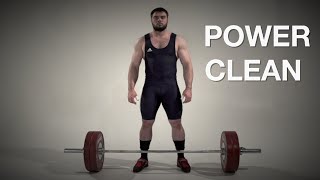 Power CLEAN  Olympic weightlifting [upl. by Dihgirb985]