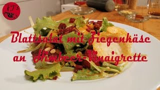 PJs kitchen rules  Salat mit gratiniertem Ziegenkäse  Himbeer Vinaigrette [upl. by Iaw]