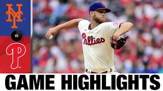 Mets vs Phillies Game Highlights 8821  MLB Highlights [upl. by Valenka592]