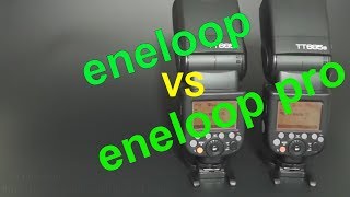 Panasonic Eneloop vs Eneloop Pro in Godox Thinklite TT685N Flashpoint Zoom R2 TTL Flash Recycle Time [upl. by Zabrine368]