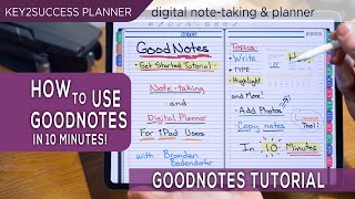 GoodNotes 5 Tutorial  Basic Tips to digital Notetaking on the iPad Pro [upl. by Ambrosio94]