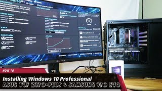 Installing Windows 10 and flashing the Asus TUF Z370 PLUS Gaming Motherboard [upl. by Alludba392]