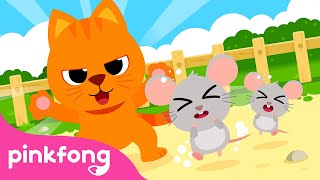 Meow The Cat Song  Farm amp Domestic Animals  Nursery Rhymes  Animal Songs  Pinkfong Songs [upl. by Neerbas237]