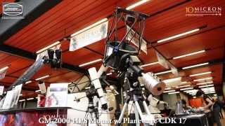 10Micron GM HPS mounts with Planewave CDK at ATT 2014 [upl. by Jennette759]