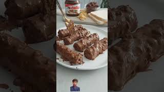 Nutella Chocolate 🍫 Rolls nutella chocolate shorts [upl. by Adria]