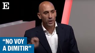 LUIS RUBIALES NO DIMITE “No voy a dimitir iré hasta el final”  EL PAÍS [upl. by Tolmann]