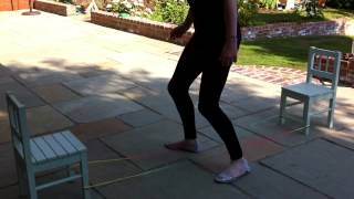 Elastics  French Skipping  Chinese  Yorkshire 1980s  playground games  keep fit [upl. by Ziladnerb]