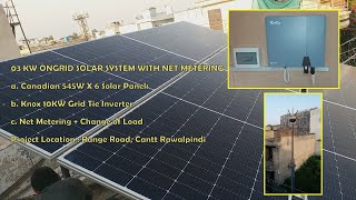 Canadian 545W Solar Panels Knox 10KW Inverter Net Metering [upl. by Aehtla]