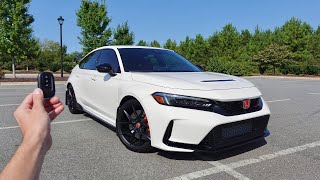 2024 Honda Civic TypeR Start Up Exhaust Walkaround Test Drive and Review [upl. by Erena]