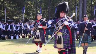 Stone Mountain Georgia Highland Games 2022 Opening Ceremony Mass Pipes and Drums pt 3 [upl. by Cardon744]