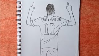 Drawing Neymar Jr Backside A Beginners Guide [upl. by Fong]