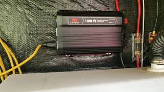 MotoMaster Eliminator 1100W Power Inverter video review by Mike [upl. by Cody]