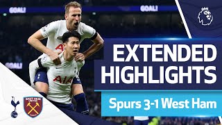 Sonny at the double  Spurs 31 West Ham  EXTENDED HIGHLIGHTS [upl. by Renfred717]