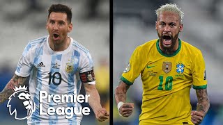 Copa America final preview Brazil v Argentina  Pro Soccer Talk  NBC Sports [upl. by Noyes]