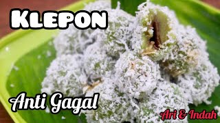 Resep klepon kenyal lembut isi gula merah khas indonesia [upl. by Aninotna973]