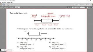 Interquartile range in boxandwhisker plots [upl. by Enilesor239]