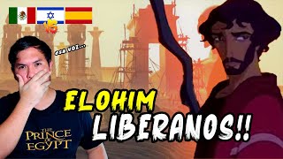 reacción a LIBERANOS PRINCIPE DE EGIPTO doblaje latino vs castellano hebreo ⚡ MOISES [upl. by Htrap]