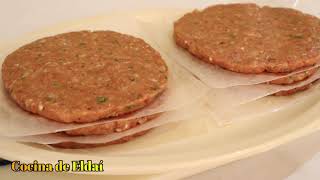 Cómo hacer carne para hamburguesas Riquísima Receta para este 30 de abril Cocina de Eldaí [upl. by Hgiel]