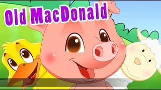 Old MacDonald Had A Farm EIEIO in HD with Lyrics by EFlashApps [upl. by Nnylakcaj287]