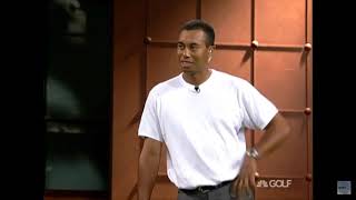 Tiger woods putting grip interview [upl. by Ynnad]