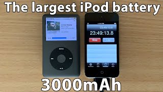 Testing the largest iPod battery 3000mAh [upl. by Aneras]