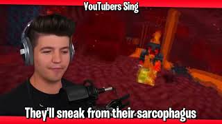 YouTubers Sing Spooky Scary Skeletons [upl. by Thenna]