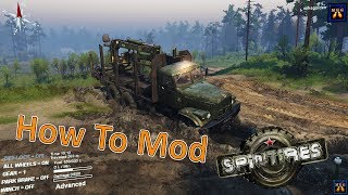 SPINTIRES  HOW TO INSTALL MODS [upl. by Erdnaek89]