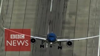 Boeing 787 Nearvertical takeoff  BBC News [upl. by Connel]