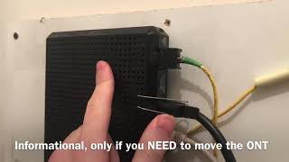 FiOS how to disconnect the fiber [upl. by Sivrahc]