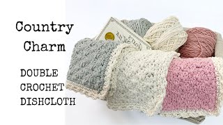 Quick and Easy Double Crochet Dishcloth Tutorial  Free Crochet Pattern on Blog [upl. by Burgener]