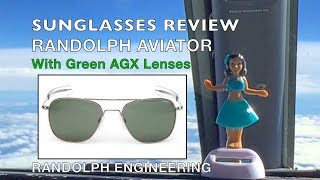 REVIEWRandolph Aviator Sunglasses with AGX Green Lenses Featuring AF056 amp AF096 [upl. by Grane231]