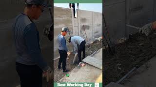 Best working day 315 Fence installation process [upl. by Etnuhs187]