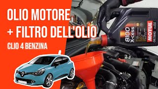 Cambio olio motore e filtro dellolio Clio 4 09 TCe 🛢 [upl. by Nosrettap]