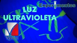 EXPERIMENTO LUZ ULTRAVIOLETA [upl. by Pascoe]