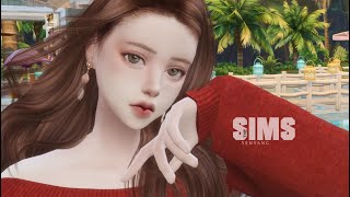 심즈4 웹툰느낌 심만들기  심배포  심다운로드 💕 The Sims 4 CAS Fast Pretty SIM  CC LIST [upl. by Dorise]