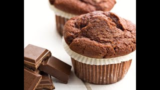 Healthy Chocolate Muffins 🍫 [upl. by Adnovad]