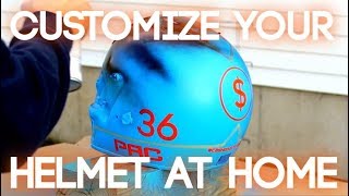 How To Spray Paint Your Helmet At Home [upl. by Gregory528]