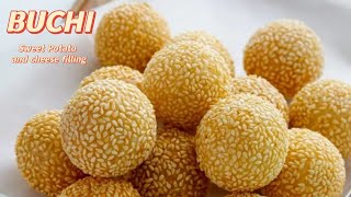 HOW TO MAKE A BUCHI IN EASY STEPS  CHEWY AND CRUNCHY BUCHI [upl. by Ayenat]