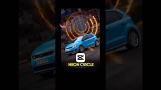 How to edit Neon Circle effect tutorial Capcut  Capcut Trending Cool transition tutorial shorts [upl. by Eirak]