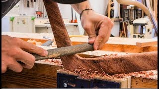 Carving A Boomerang From Brazilian Ipe [upl. by Scholz]