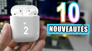 AirPods 2  Les 10 NOUVEAUTÉS [upl. by Smoht166]