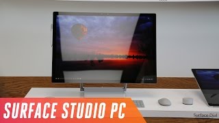 Microsoft Surface Studio PC first look [upl. by Adnalra]