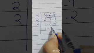 Lcm of 4 6 8  4 6 8 lcm  lcm of 4 6 8 by long division method lcm mathslcmandhcf [upl. by Anawat251]