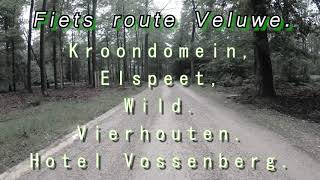 4K fietsroutes door de Veluwe Kroon domein Elspeet Moeflons Vierhouten Hotel De Vossenberg [upl. by Aryl]