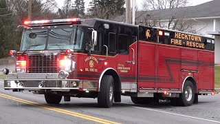 Hecktown Volunteer Fire Company Rescue 5341 Responding 1424 [upl. by Halimeda]