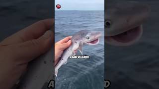 A man found a smiling shark shorts animals [upl. by Sutelc]