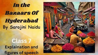 quotIn the bazaars of Hyderabadquot by Sarojini Naidu poetry englishliterature icse [upl. by Iroc]