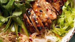 Vietnamese Noodles with Lemongrass Chicken [upl. by Nostrebor339]