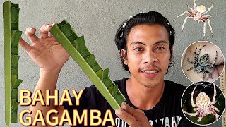 PAANO GUMAWA NG BAHAY NG GAGAMBA TUTORIAL GAWA SA SAGING [upl. by Mercer]