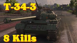 World of tanks T343  46 K Damage 8 Kills wot replays [upl. by Fanchette673]